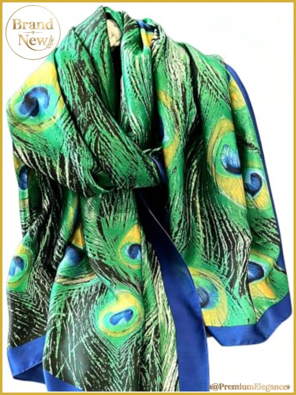 Silky Satin Shawl Wrap Large Neck Scarf Lightweight Polyester